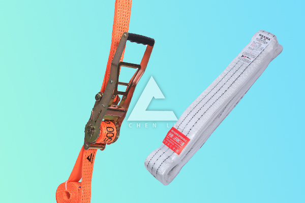 拴緊器、白色吊裝帶